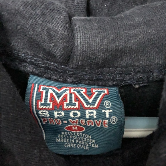 COPY - VINTAGE BRONX ZOO NEW YORK 90s REVERSE WEAVE HOODIE SWEATSHIRT NAVY MEDI… - Picture 6 of 8